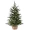 3ft. Pre-Lit Feel Real® Nordic Spruce Artificial Christmas Tree in Burlap Base, Clear Lights
